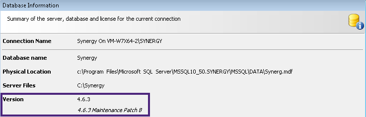 Upgrade Synergy Process - 4.7.4 or prior version
