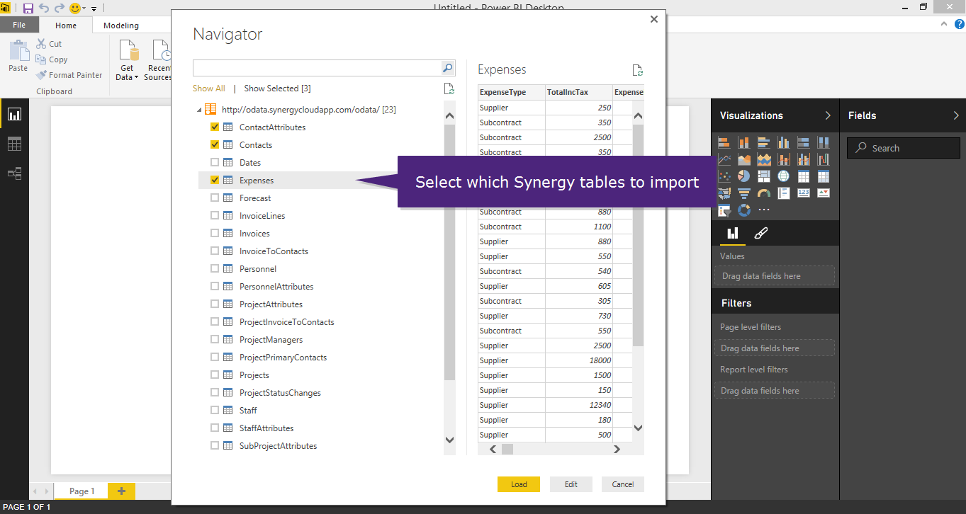 Подключение power bi к 1с через odata